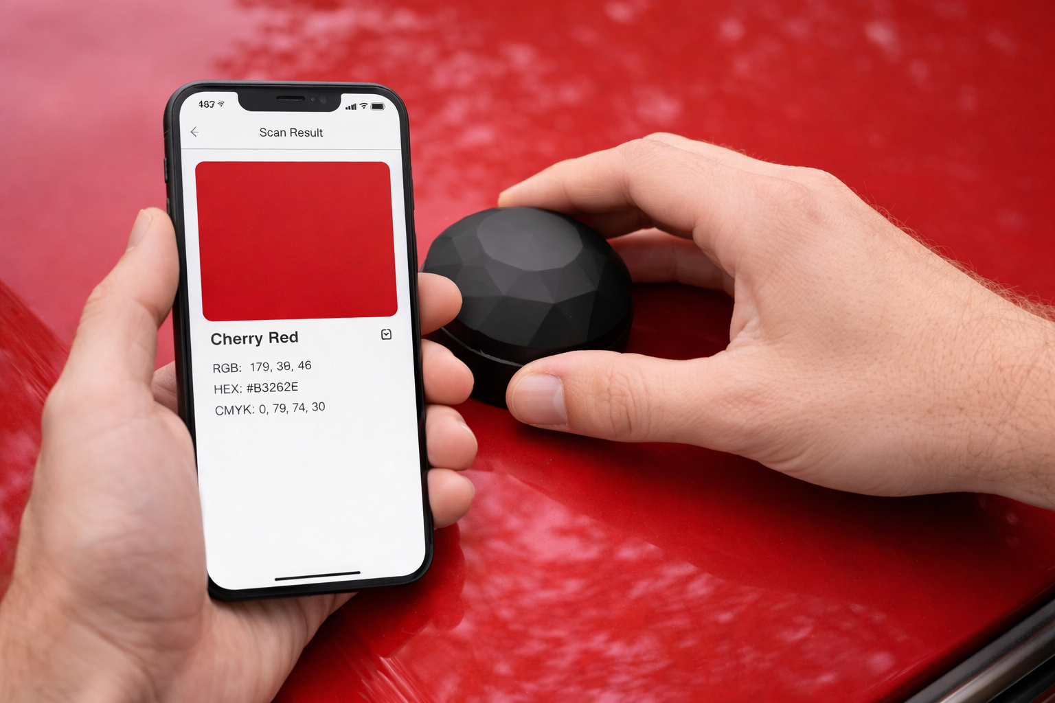 Matching paint color with phone